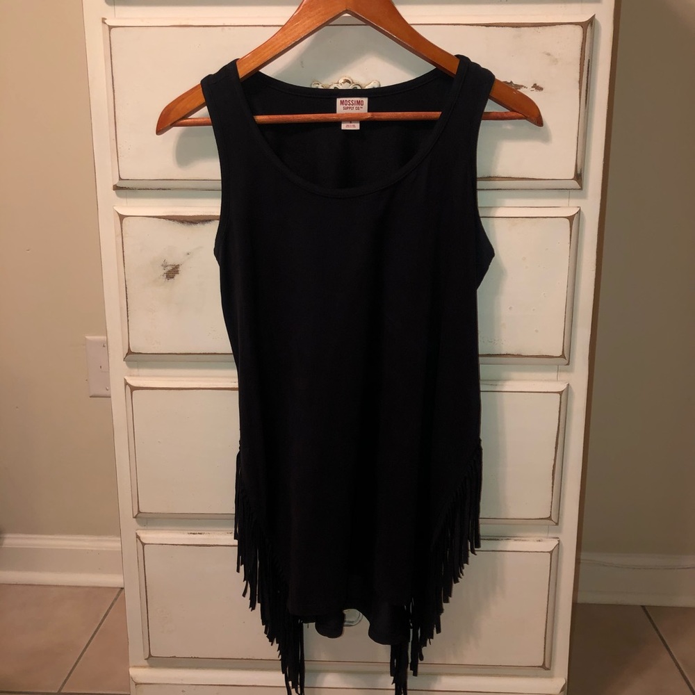 Suede Fringe Tank